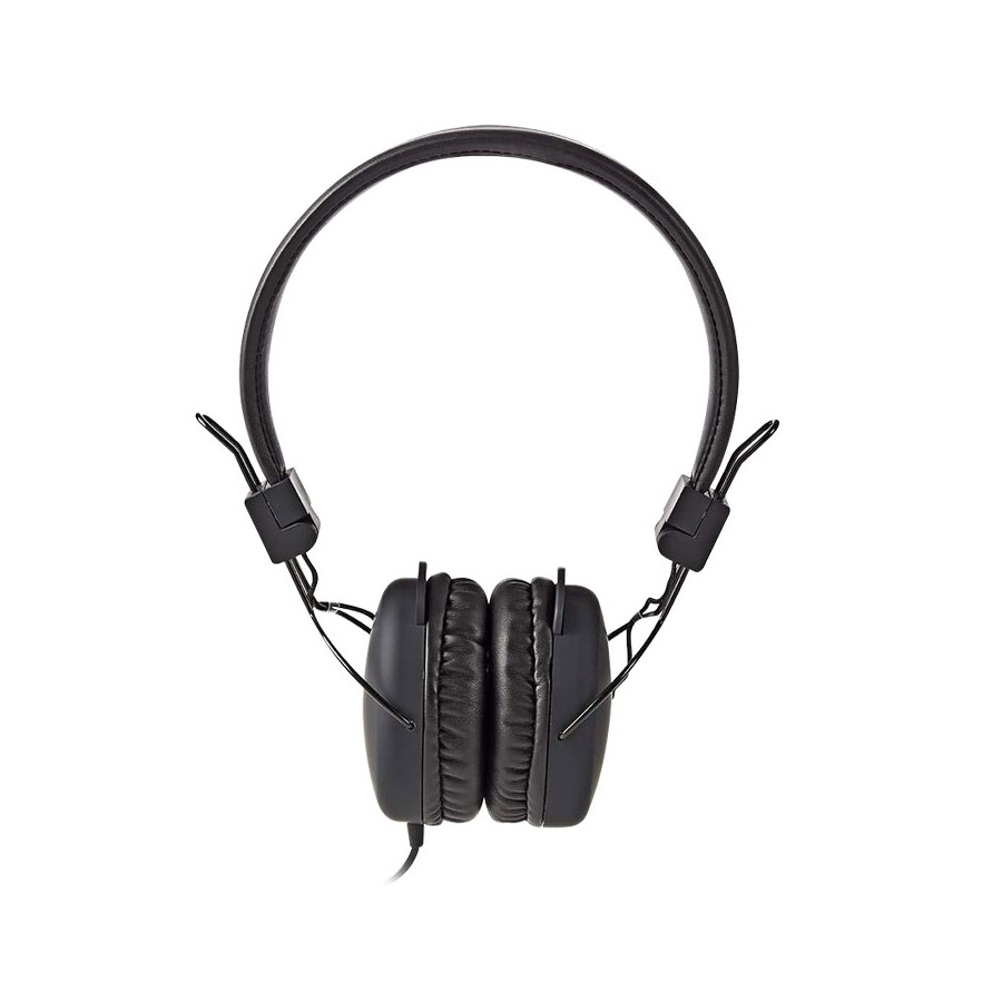 NEDIS HPWD1100BK, On-ear ακουστικά με καλώδιο 1.20m,σε μαύρο χρώμα.
