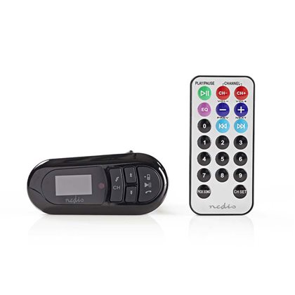 NEDIS CATR100BK Bluetooth αναμεταδότης FM, με ενσωματωμένο μικρόφωνο για χρήση ως Bluetooth hands free.
